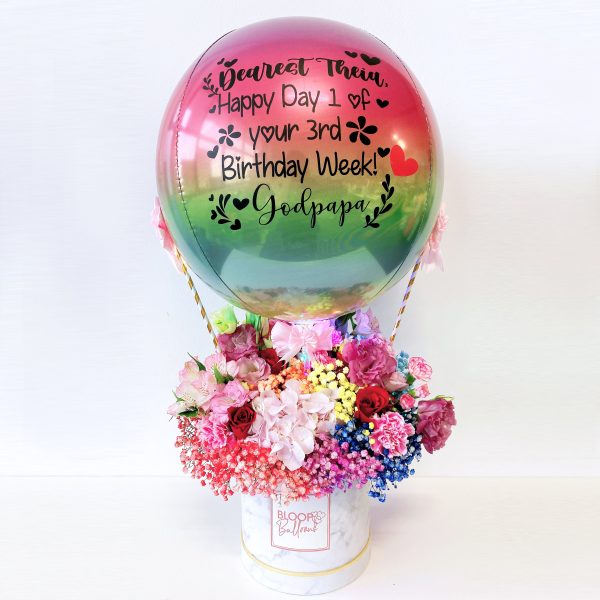 [JUMBO] Hot Air Balloon Flower Box - Valentine s Day Collection Online