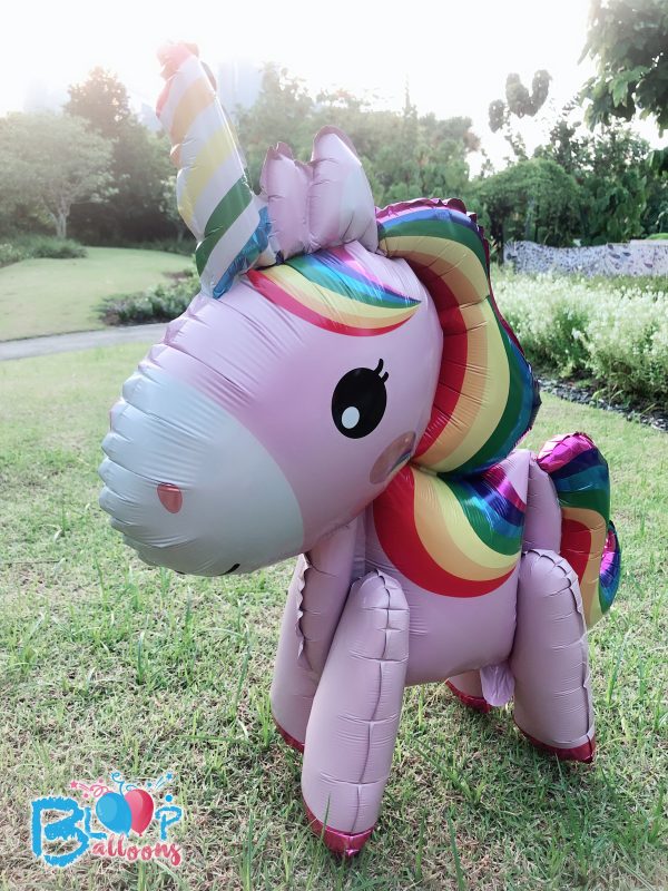 [Pink Rainbow Unicorn] - 3D Unicorn Walker Balloon (Air-Filled Only) Cheap