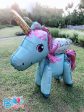 [Blue Fairy Unicorn] - 3D Unicorn Walker Balloon (Air-Filled Only) For Sale