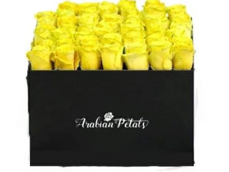 Yellow Roses  -Square Box - VD Sale