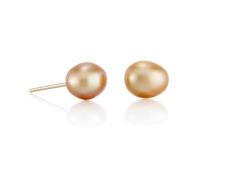 6mm Golden Keshi South Sea Pearl Earrings Sale