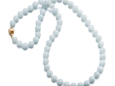 10mm White Jade Necklace For Cheap