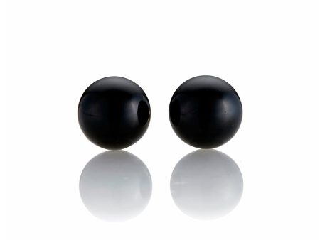 Black Jade Bead Earrings Discount