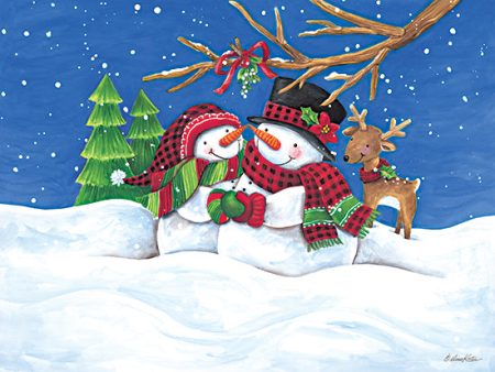 ART1281 - Snow Couple - 16x12 Hot on Sale