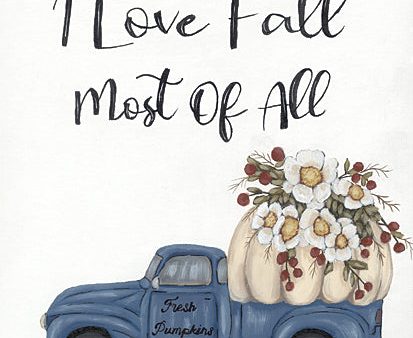 AJ100 - I Love Fall Most of All - 12x16 Fashion