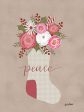 LAR473 - Peace Christmas Stocking - 12x16 Sale